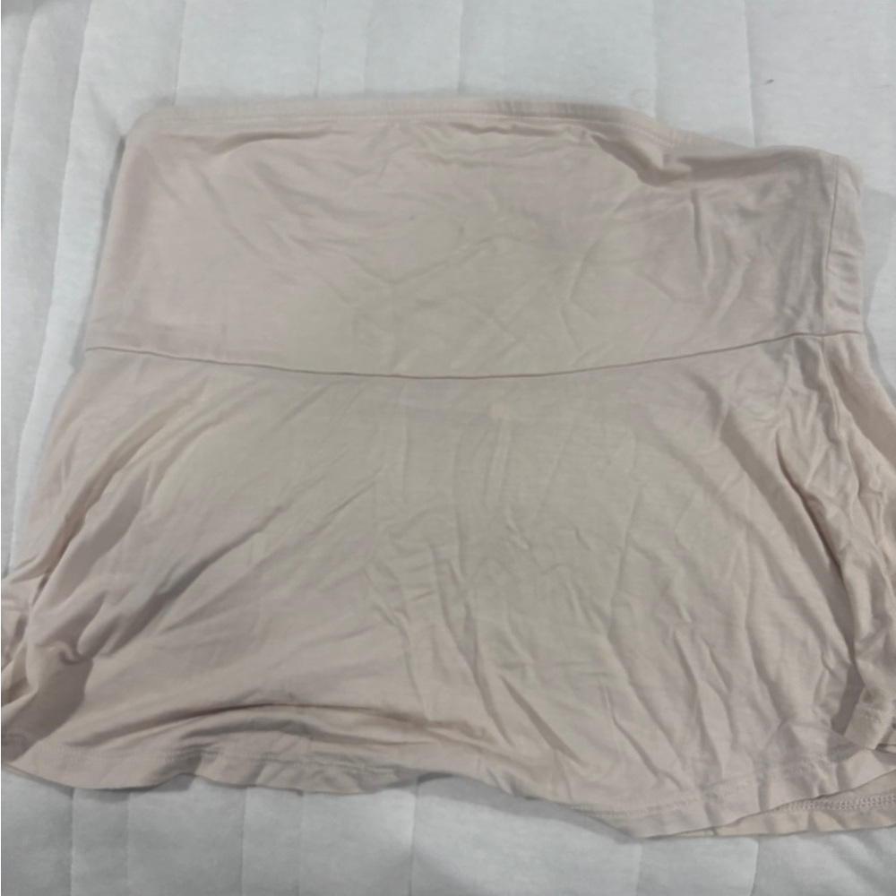 Brandy Melville Light Beige Strapless Top